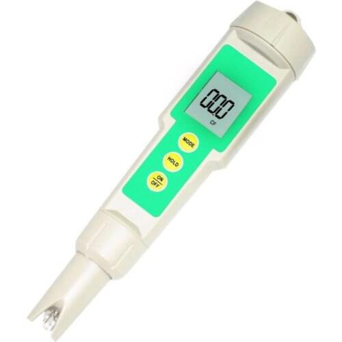 PH Meter EC-1385 3-in-1 EC/CF/TDS Digital Pen Type Conductivity Meter IP55 Waterproof 10-19990ppm Portable Tester