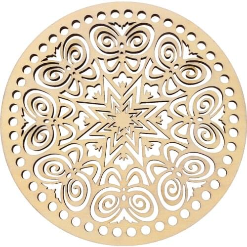 2Pcs Round Board Wooden DIY Wirebag Material Homemade DIY Bag Accessories Wood DIY Crafts For WomenS Bag Wild Wooden Cover