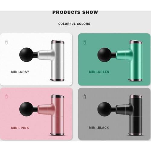 Mini Fascia Gun Handle USB Electric Massager Mini Massage Gun Muscle Vibrating Relaxing Sports Recovery Deep Tissue Massagers