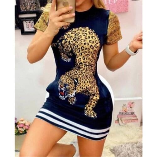 VAZN 2021 Europe and the United States Summer New Leisure Commuting Short Sleeve Dress Female Short Style