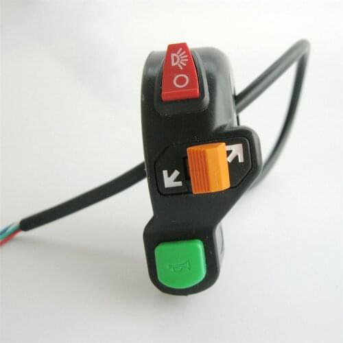 Moto switch motorcycle controller additional motorbike control horn turn signal light headlight unviersal 22MM scooter switches