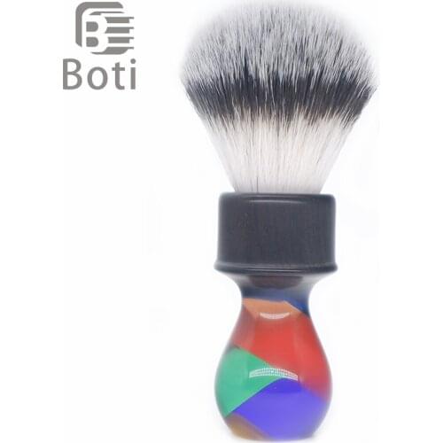 Boti Brush-3 Color Synthetic Hair Class A Shaving Brush Knot And Rainbow Glaze Whole Brush Mens Beard Tool