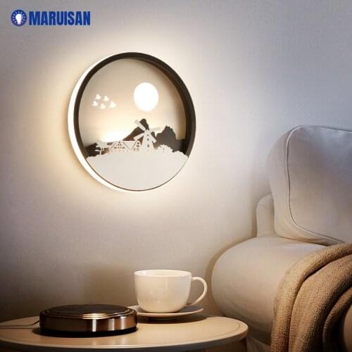 Modern Wall Lamps For Rotation Living Room Lights Bedroom Bedside Aisle Corridor Foyer Hall Spin Indoor Lighting Home Fixtures