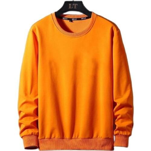 High quality autumn men women unsex sweatshirt hoodies long sleeve simple casual coat plus size 7XL 8XL 9XL thin pull over coat