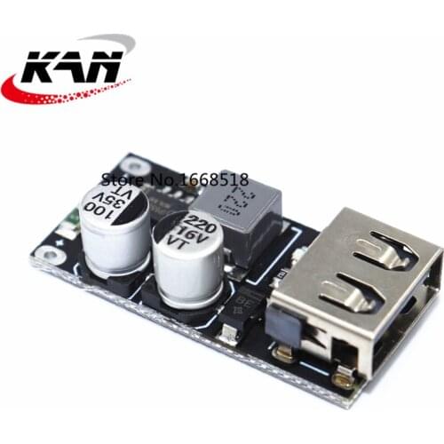 Usb dc Step-down Module Mobile Phone Charges Board 12V24V Turn QC3.0 Fast Charge 5V Car Mounted Apple Huawei FCP