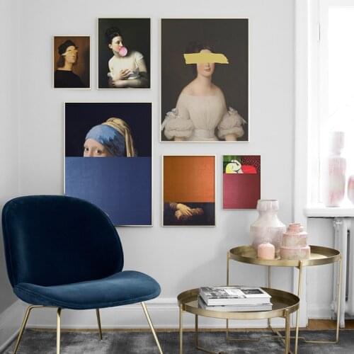 World Famous Painting Wall Art Fantasy Canvas Posters and Prints Figure Creative Wall Picture for Living Room Home Decoration