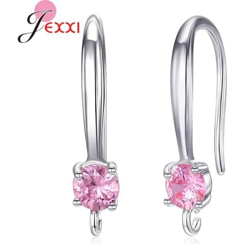 New Trendy 925 Sterling Silver Earring Hooks For Women Girls Good Quality Fashion Jewelry Accessory For Birthday Party