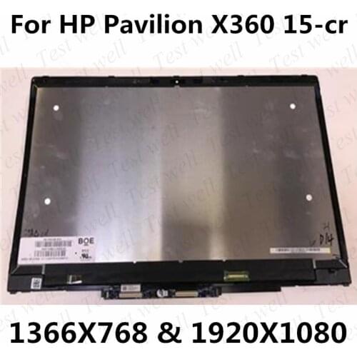 New For HP Pavilion x360 15-CR 15-cr0211ng 15-cr0002ur 15-cr0003ur 15-cr0004ur 15-cr0005ur LCD Display Touch Digitizer Assembly