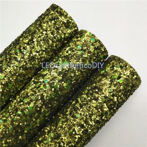 1PC 21X29CM Hallowen Glitter Fabirc, Chunky Glitter Leather, Glitter Leather Sheets For Making Bows LEOsyntheticoDIY R2023A