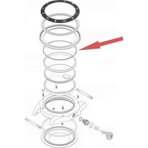 Watch seal washer waterproof ring for Rolex Submariner/GMT 40mm watch 11661