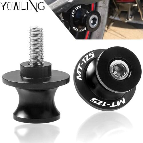 2019 New For YAMAHA MT125 MT 125 MT-125 2015 2016 2017 2018 Motorcycle accessories Swingarm Sliders Spools M6 Stand Screws