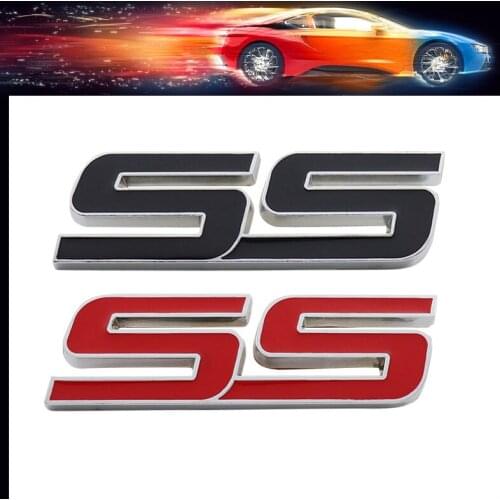 3D Premium New SS car Hood Fender trunk Rear Bonnet Decal Emblem Badge Sticker for SS Sport Cruze Camaro Captiva Aveo Lacetti