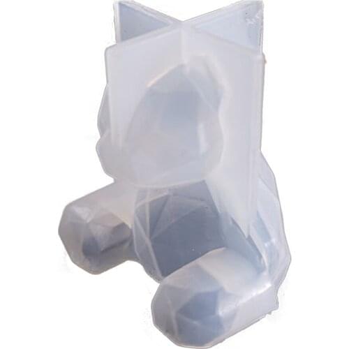 3D Bear Silicone Mold DIY Handmade Christmas Gifts Resin Moulds DIY Pendant Jewelry Making Tools 1pcs