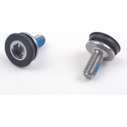 Bicycle Axis Waterproof Screw Chain Wheel Square Hole Axis Waterproof Screw Crank Crankset Screws 6 Pieces