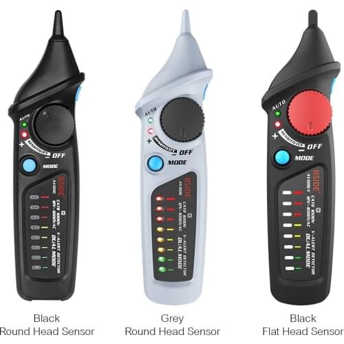 BSIDE Voltmeter Non-contact AC Voltage Detector Pen Auto/Manual Dual Mode NCV Voltage Tester Live Wire Check Meter