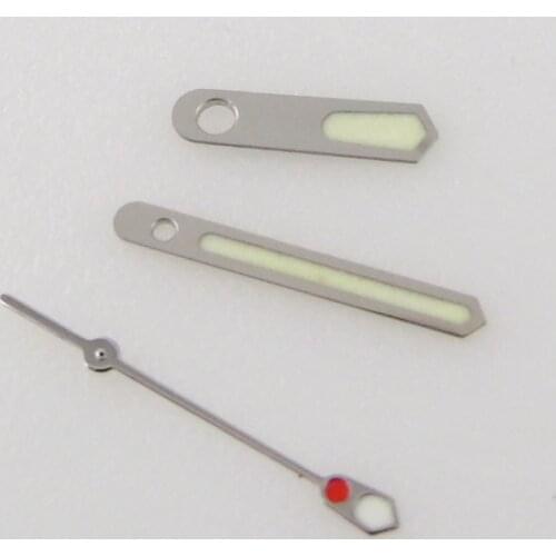 C3 Super luminous green watch hands parts fit for SKX 4R35 7S26 NH35 NH36 automatic movement wristwatch needles replacement