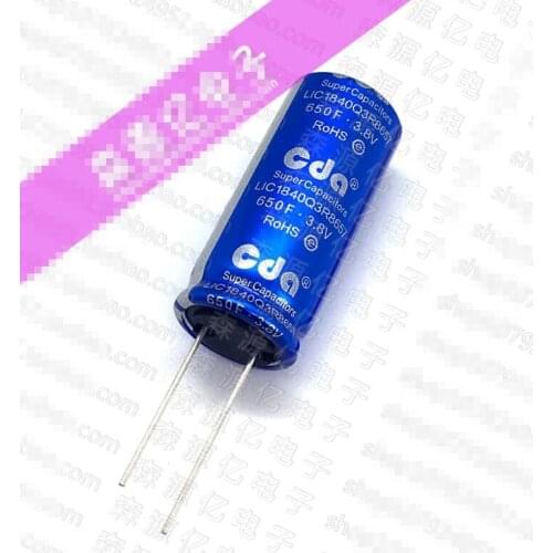 5PCS 3.8V650F cylindrical lithium ion capacitor 2.7V500F CDA 2.5V 2.7V super capacitor 18*40