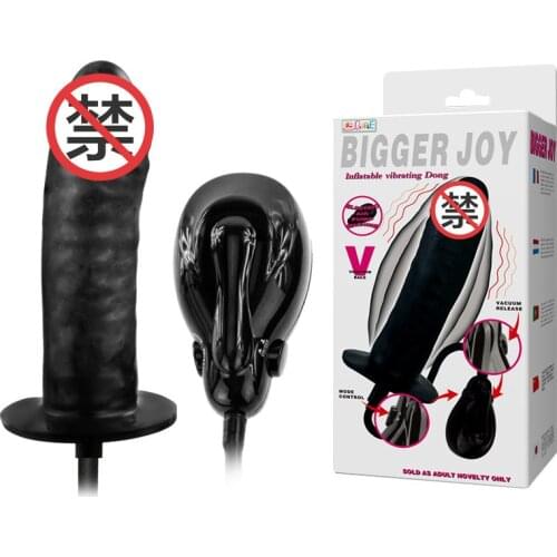 Electric Auto Vibrating inflatable dildo anal device Butt Plug Sex Toys Bigger Joy Drop shipping