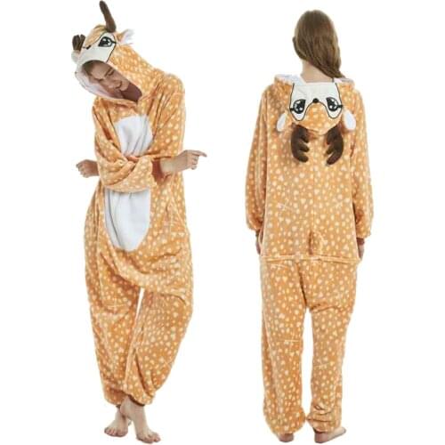 Kigurumi Unicorn Pajamas Adult Animal Onesie Women Men 2020 Winter Pajamas Suit Panda Unicorn Sleepwear Flannel Pijama unicornio