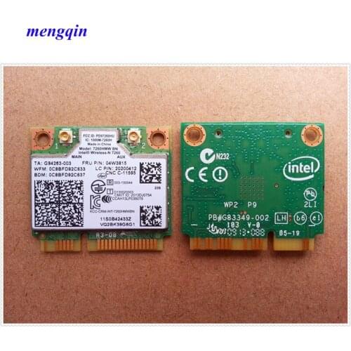 Intel 7260HMW BN 2x2BN Wi-Fi + Bluetooth 4.0 Mini PCI Express combo Adapter For Lenovo ThinkpadY510P Y410P Y430P FRU 04w3815
