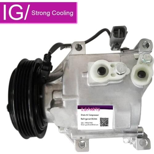 New For Car Scsa06c Air Conditioner Compressor Toyota Yaris 1999-2002 12V 115MM 88310-52451 447180-8820 447180-9150 88320-52040