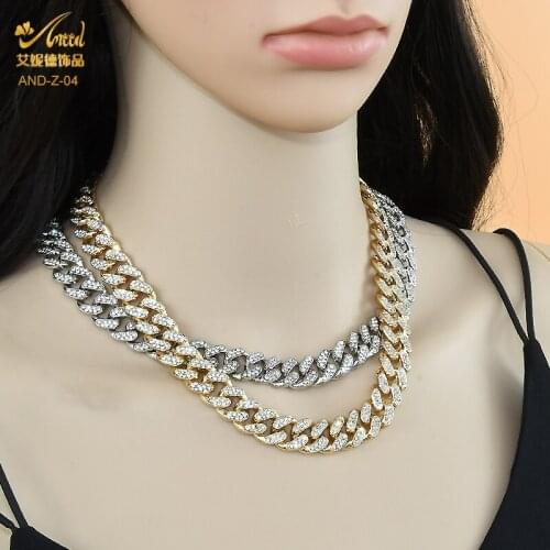 ANIID Y2K Necklace Zicron Womens Chain Bracelet Set Iced Out Hiphop High Quality Rhinestone Custom Cuban Initial Designer Bling