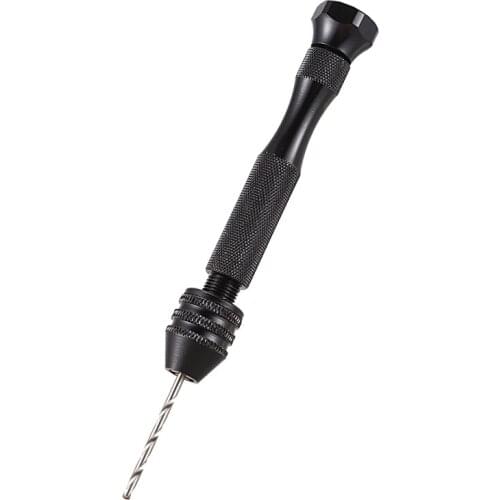 Mini Hand Drill,Precision Pin Vise Woodworking Hand Drill, miniature drill + 10pcs Mini Micro-Drill bit set with keyless Chuck