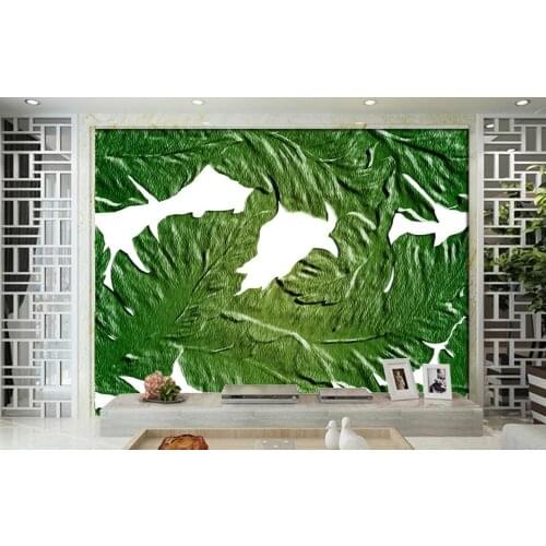 Custom wallpaper tropical plants banana leaf background wall size can be customized wallpaper mural 3d wallpaper wall for