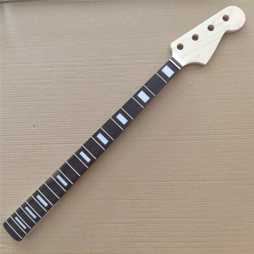 Unfinished Maple 20 Fret Bass Guitar Neck rosewood fingerboard DIY guitar neck