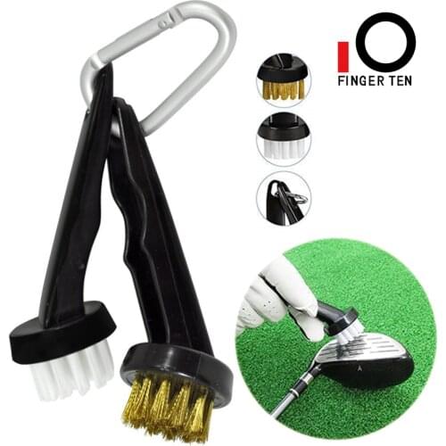 Golf Brush Cleaner Tools Black Hook to Bag Belt Club Cleaning Brush for Woods Iron Clubs Head Groove Wedge Set Drop Shipping