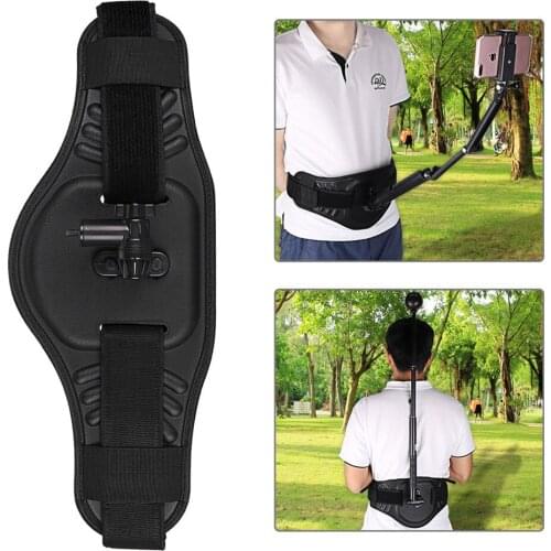 Waist Belt Mount Strap with Adapter &Screw for GoPro Fushion/DJI OSMO Pocket/Insta360 ONE X/Theta S/V/Xiaoyi&Action Cameras
