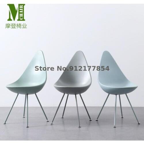 Water drop chair dining chair back chair simple household net red stool lazy makeup chair nordic ins chair lounge chair