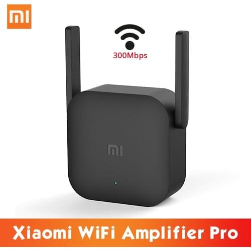 Xiaomi WiFi Amplifier Pro 300Mbps 2.4G Wireless Repeater with 2*2 dBi Antenna Wall Plug WiFi Range Extender Signal Booster