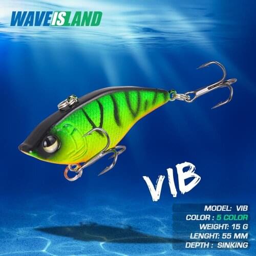 WAVEISLAND VIB Fishing Lure Bass Fishing Tackle Pesca 15g 5.5cm Saltwater Lures Whopper Articulos De Pesca Isca Artificial Bait