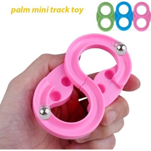 1PCS Creative Childrens Palm Mini Track Ball Educational Toy Hand Brain Coordination Training Sensory Educational Toys For Boys