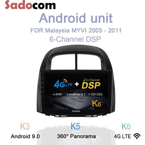 10.1" DSP Android 9.0 4GB RAM 8 core Car DVD player autoradio Audio Auto Multimedia car radio FOR Malaysia MYVI 2005 - 2011