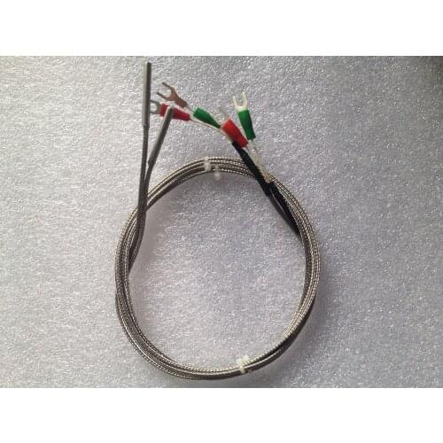Fast Free Ship 10PCS 1m length 3*30mm thermocouple K type/E type temperature sensor Stainless steel surface probe good sensor