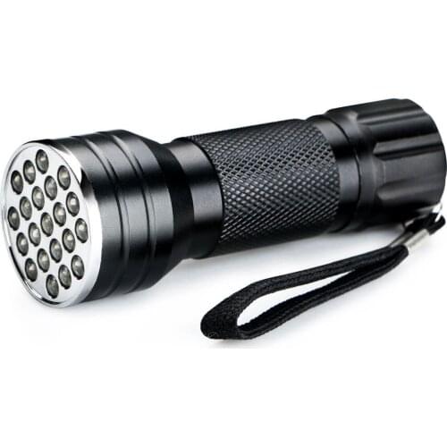 200pcs 9 LED Mini Aluminum UV Flashlight Ultraviolet Led Flashlight Ultra Violet Light Marker Checker Detection Torch Light