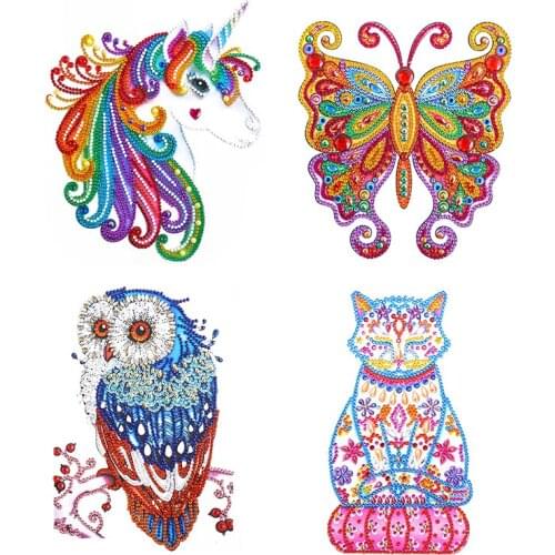 5D Special Shaped Diamond Painting Stickers Dla Dzieci Kids DIY Arts Crafts Set Animals Mosaic Sticker Kits Pinturas Diamantes