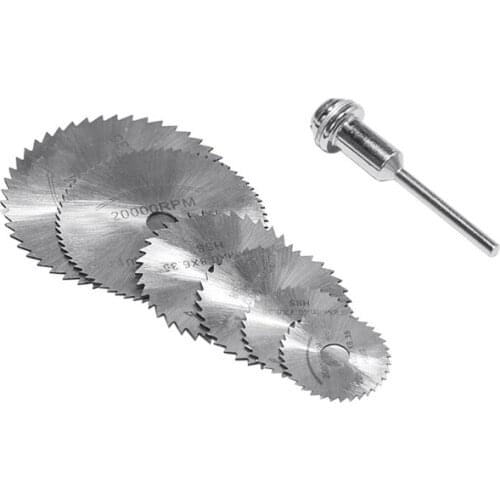 7Pcs HSS Rotary Tools Circular Saw Blades Cutting Discs Mandrel Cutoff Cutter Power Tools For Wood Plastic And Aluminum