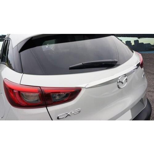 Auto rear trunk trim, tail door sticker for MAZDA cx-3 2017
