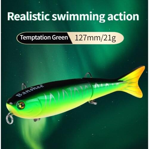 Banshee 127mm 21g Pencil Lure Topwater Swimbait Jointed Lures Multi Crank/Floating Wobblers Fishing Crankbait Pike Artificial