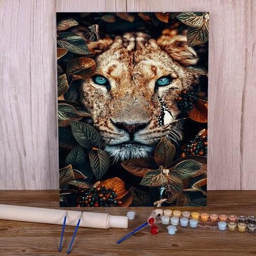 Flower DIY Paint By Numbers Kit Oil Paints 40*50 Painting On Canvas Decorative Paintings For Children Wall Handicraft