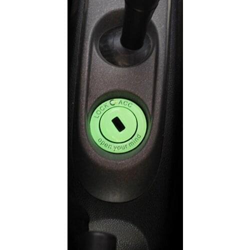 For Mercedes Smart 451 Fortwo Car Key Start Ring Decoration Keyhole 3D Interior Sticker Car Styling Modification Accessories