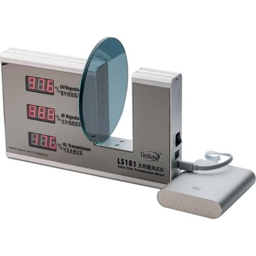 LS180 Window Tint Meter Light Transmission Meter Solar Film Transmission Meter Tester with LCD display
