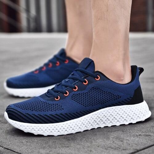 Sneaker leisure male sale Casual slip for casuales sport sports de solid comfortable para Mens breathable Male s trainers 39 on