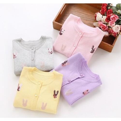 2020 new girls cardigans fashion children clothing 2-5years girls sweater #8049