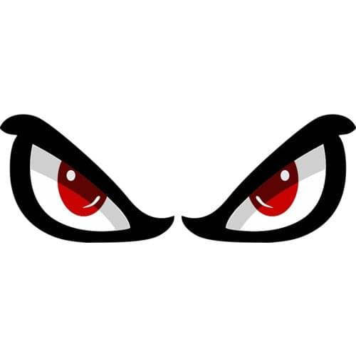 Hot Selling 3D Simulation Shark Pattern Sticker Eye Rearview Mirror Car Reflective Sticker Motorcycle Sticker