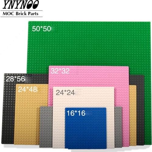 NEW Building Blocks 32x32 Dots Double-sided Baseplates Bricks DIY Colorful Pillars 16x32 Base Plate Compatible with Small Partic