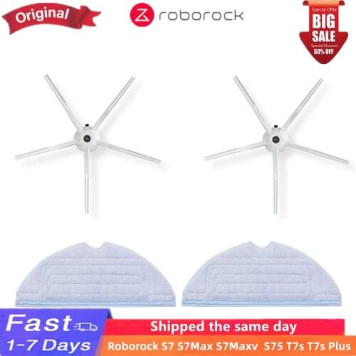 Original accessory main side brush mop cloth water tank dustbin HEPA filter charging base for new Roborock S7 replacement